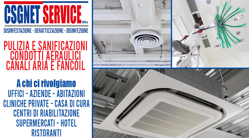 Sanificazione Fancoil e Split